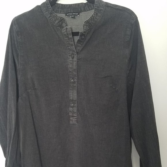 Universal Standard Black Denim Shirt Dress - Picture 5 of 7
